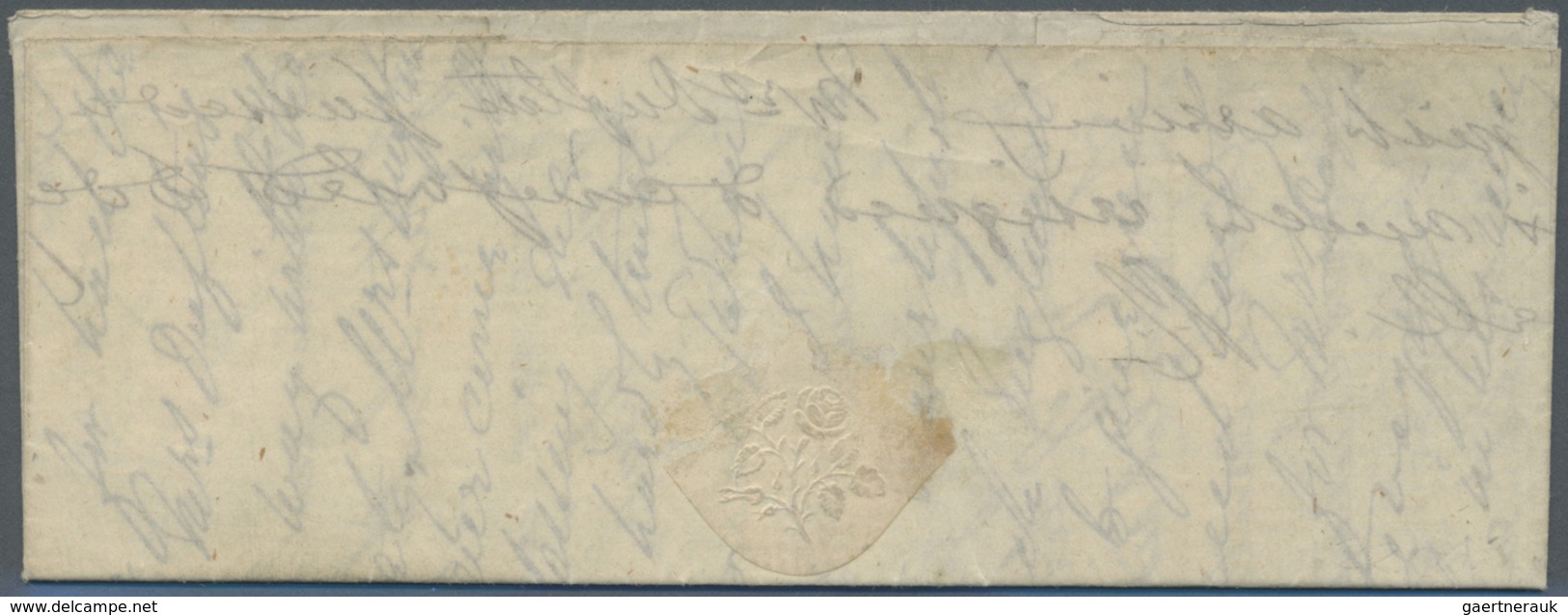 Br Ägypten - Besonderheiten: 1866. Stampless Envelope Written From The ''S.S. Atlantic" Dated '25th May - Autres & Non Classés