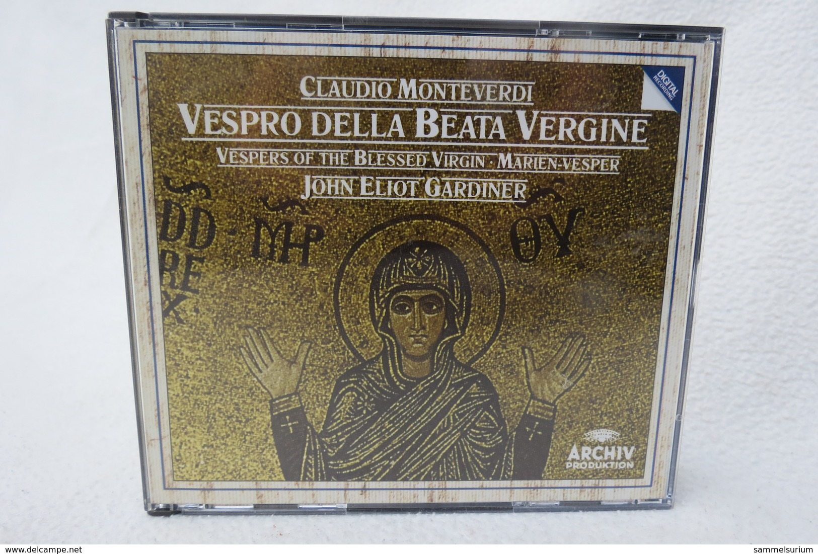 2 CDs "Claudio Monteverdi" Vespro Della Beata Vergine / Vespers Of Blessed Virgin / Marien-Vesper, John Eliot Gardiner - Klassik