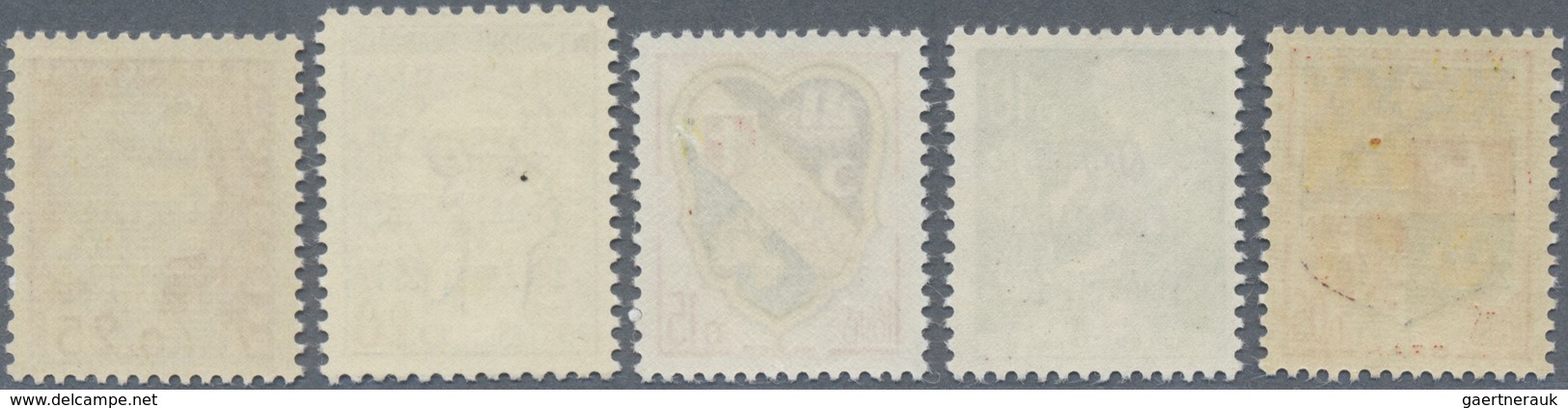 ** Algerien: 1961. Set Of 5 Stamps Overprinted "ALGÉRIE / FRANÇAISE / 23 Avril 1961". Mint, NH. - Algerije (1962-...)