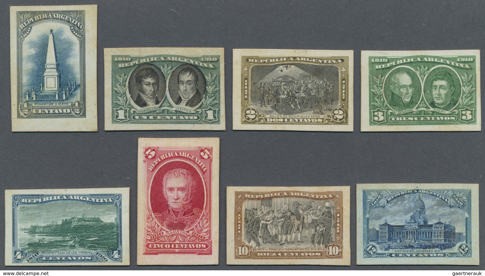 (*) Argentinien: 1910, 100th Anniversary Of Revolution ½c. To 20p., 15 Different Values (complete Set Wi - Andere & Zonder Classificatie