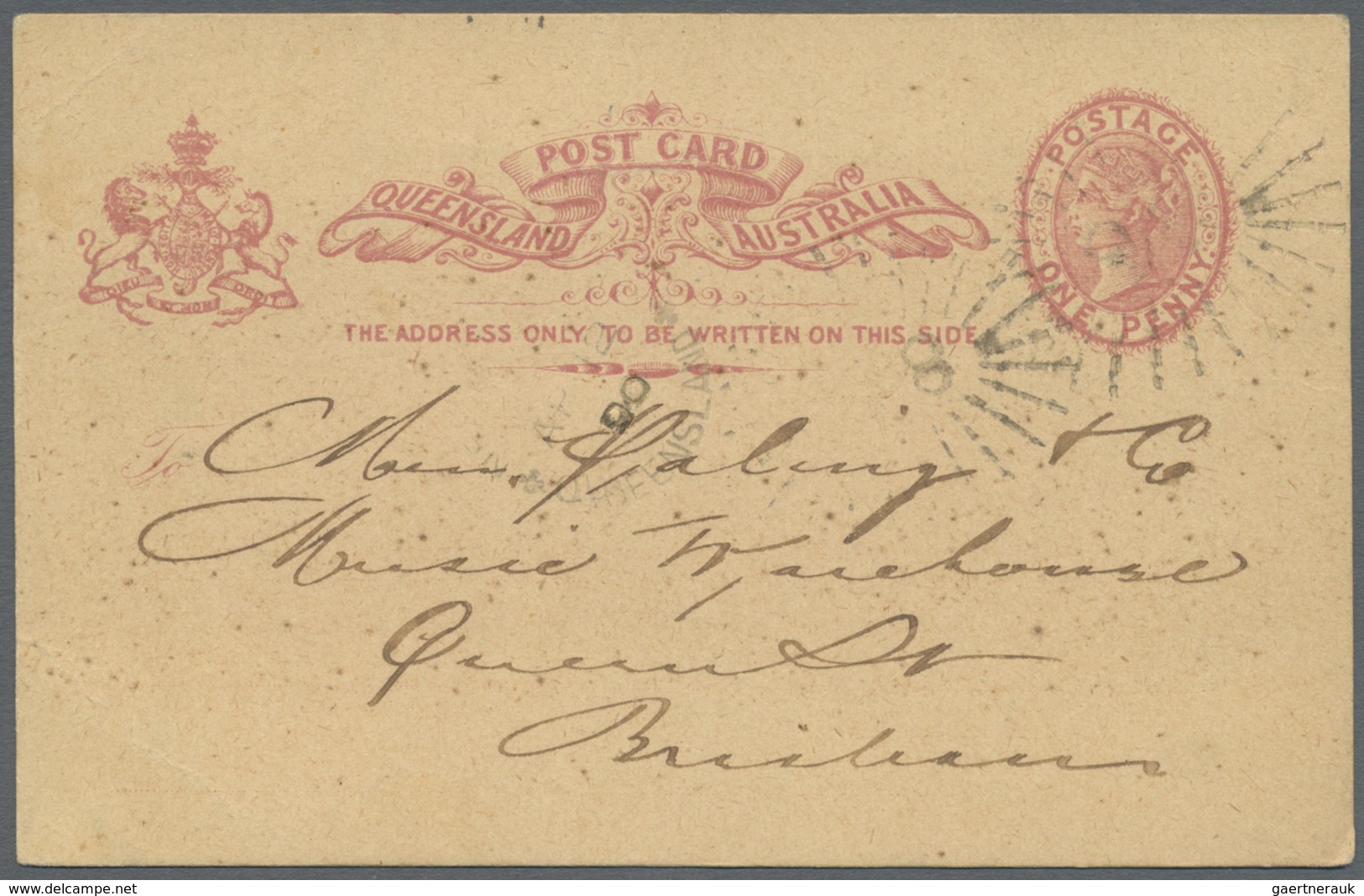 GA Queensland - Ganzsachen: 1893/1895, 4 Postal Stationery Cards, Used To Germany, Etc. - Lettres & Documents