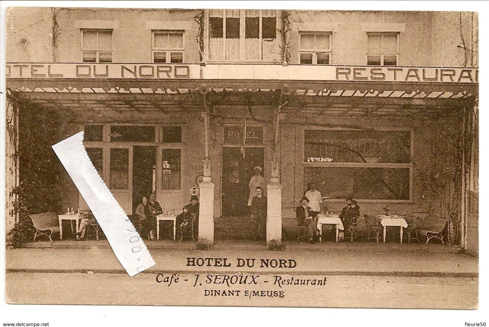 Hôtel Du Nord DINANT S/MEUSE - Café - J. Seroux - Restaurant. Pub. Au Verso: Chr. Nyst Carte-vues - Timbres-postes. - Hotels & Restaurants