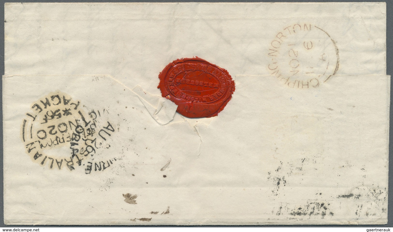 Br/Brfst Victoria: 1855/1856, One Folded Entire, Two Small Covers And One Cover Front Each Bearing Woodblocks - Lettres & Documents