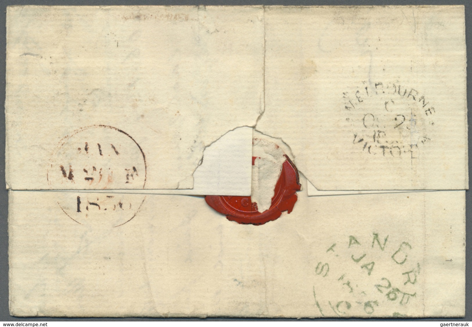 Br Victoria: 1855/1856, four covers and one folded entire each bearing woodblocks 6d dull orange (mixed