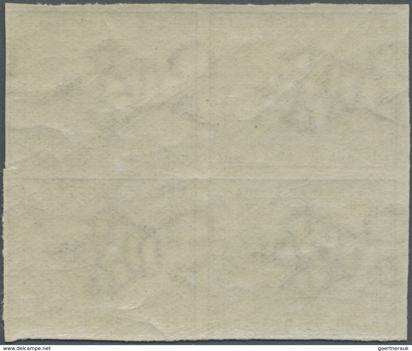 ** Westaustralien: 1885, ½d Green, Wmk Crown CA, Imperforate Block Of 4, Brilliant Unmounted O.G. - Brieven En Documenten
