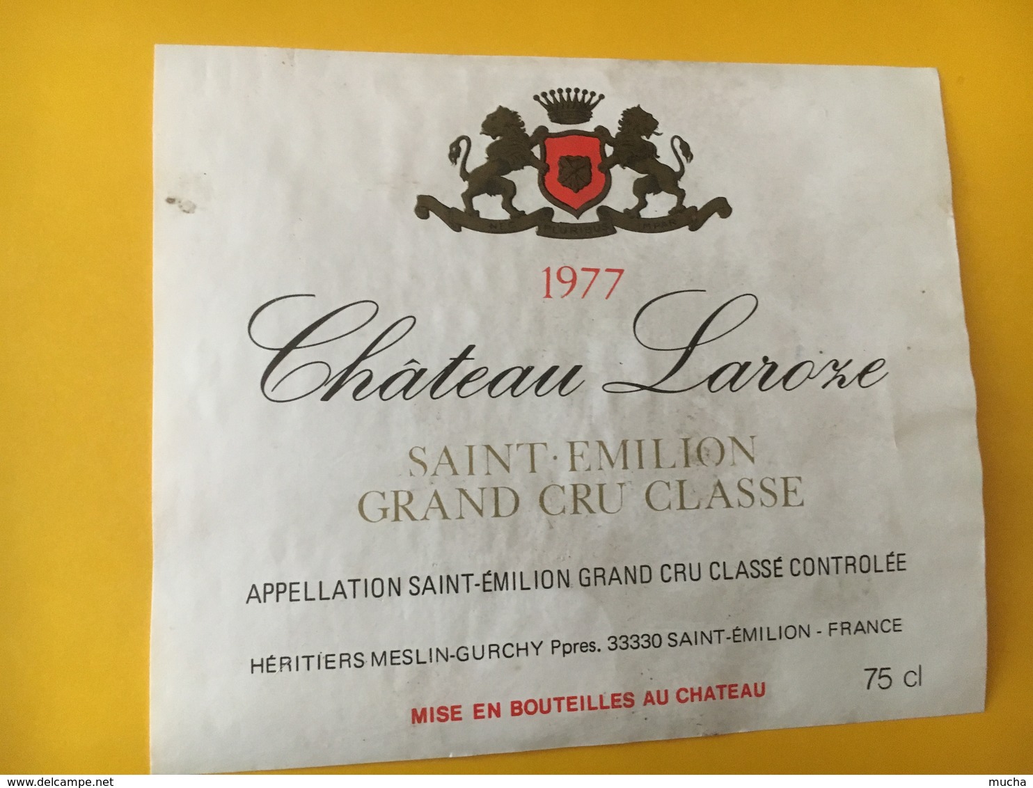 6816 - Château Laroze 1977 Saint-Emilion - Bordeaux