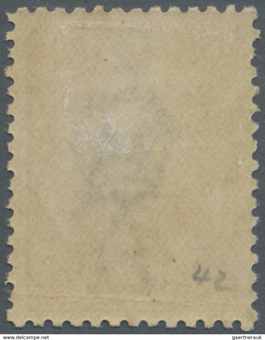 * Australien: 1918, Kangaroo 5s Grey And Pale Yellow 3rd Wmk., Mint Hinged With Minor Crease At Bottom - Andere & Zonder Classificatie
