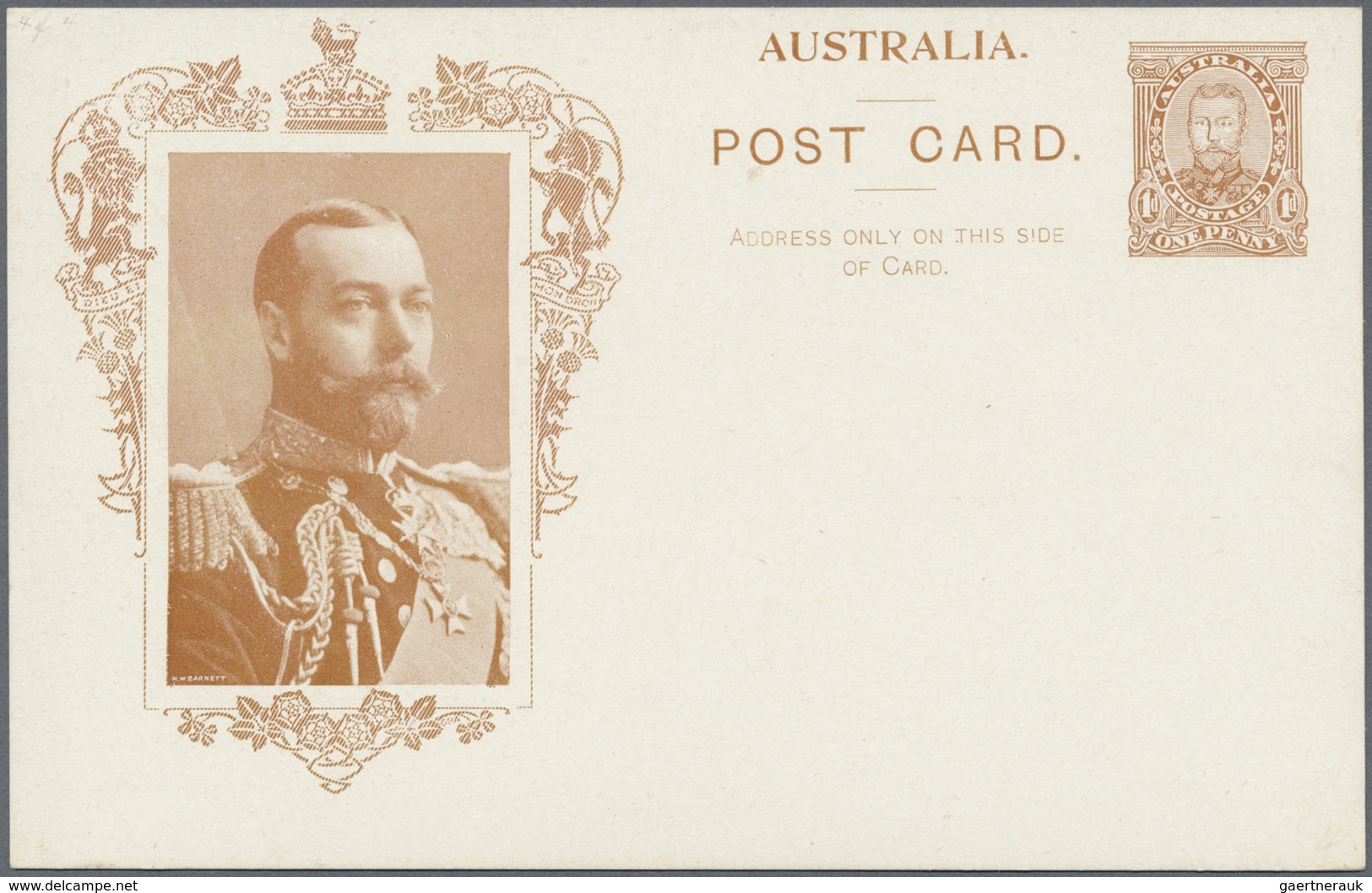 GA Australien - Ganzsachen: 1911, Seven Coronation Postcards KGV 1d. Full-face With Different Views Of - Entiers Postaux