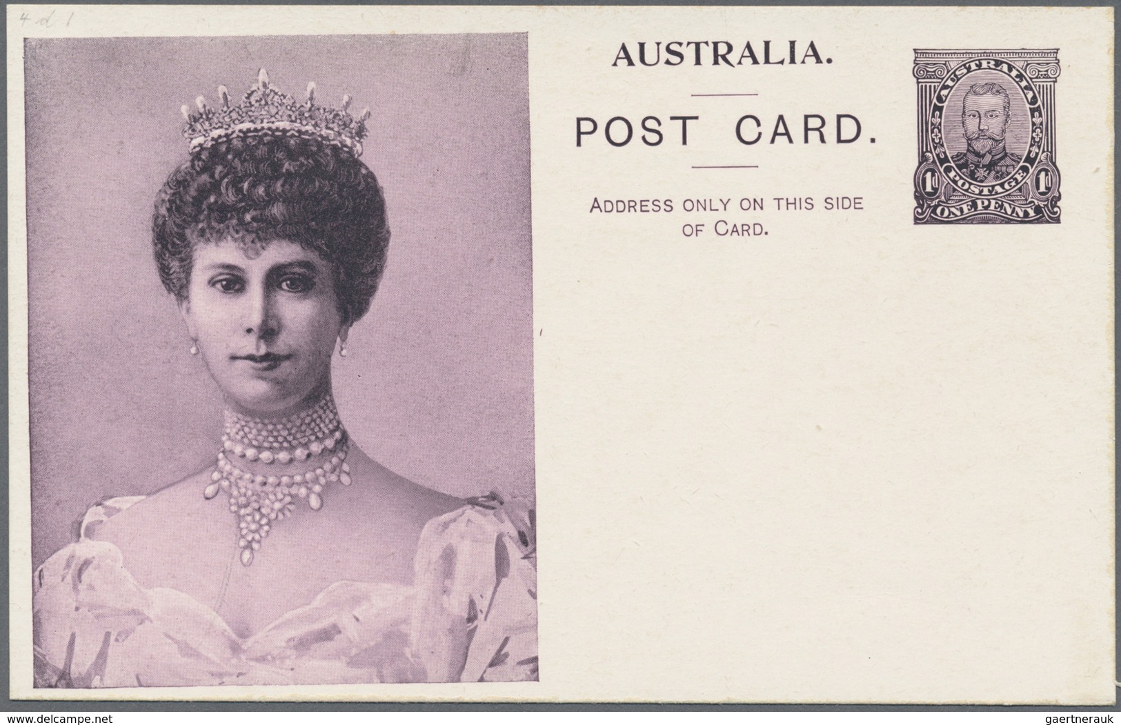 GA Australien - Ganzsachen: 1911, Six Coronation Postcards KGV 1d. Full-face With Different Views Of QU - Entiers Postaux