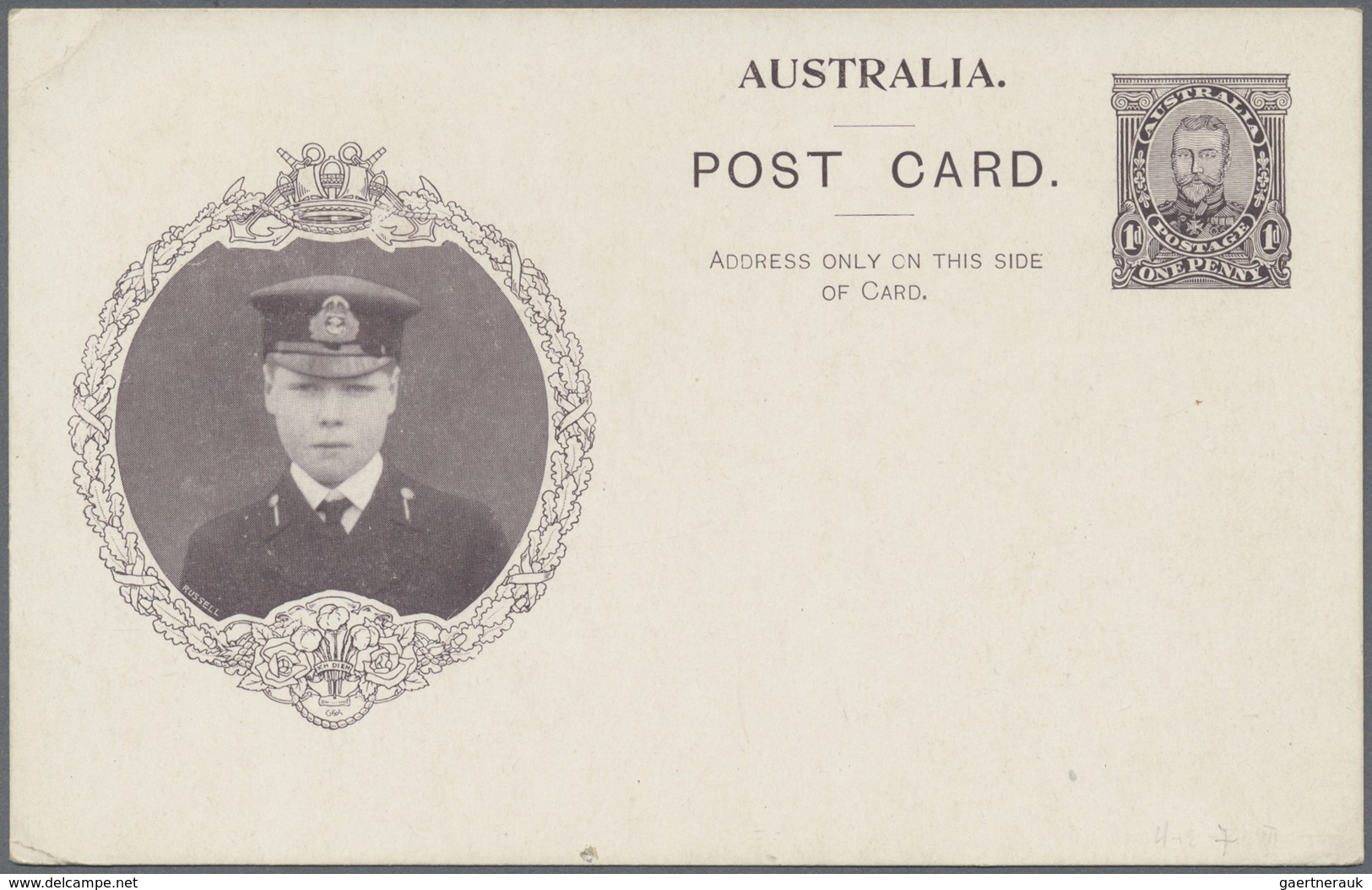 GA Australien - Ganzsachen: 1911, Six Coronation Postcards KGV 1d. Full-face With Different Views Of QU - Entiers Postaux