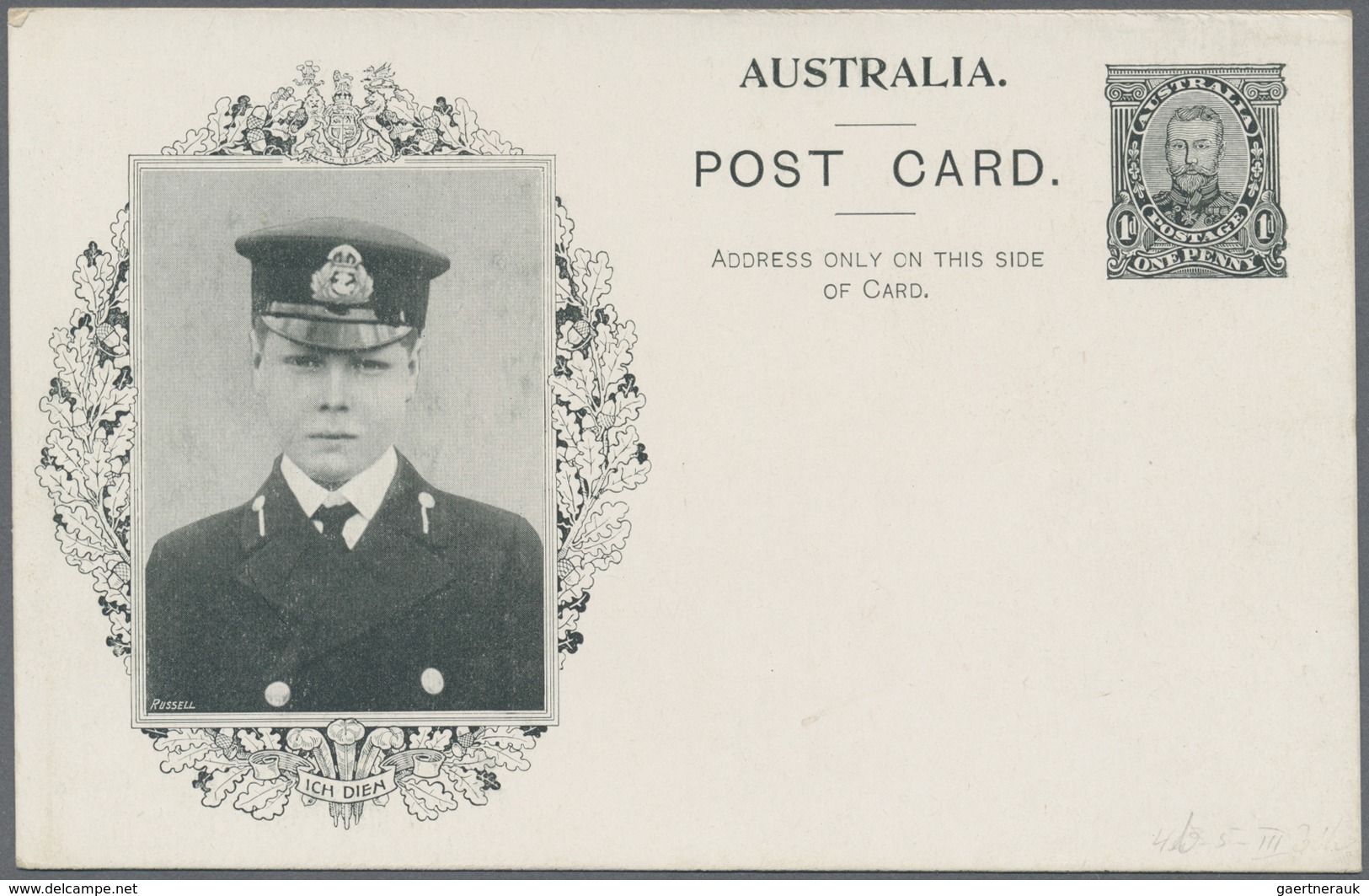 GA Australien - Ganzsachen: 1911, Six Coronation Postcards KGV 1d. Full-face With Different Views Of QU - Postwaardestukken