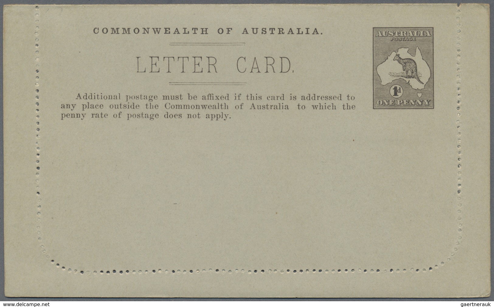 GA Australien - Ganzsachen: 1913, Six Lettercards Kangaroo 1d. With Different Pictures 'BALLARAT', 'PIN - Postwaardestukken