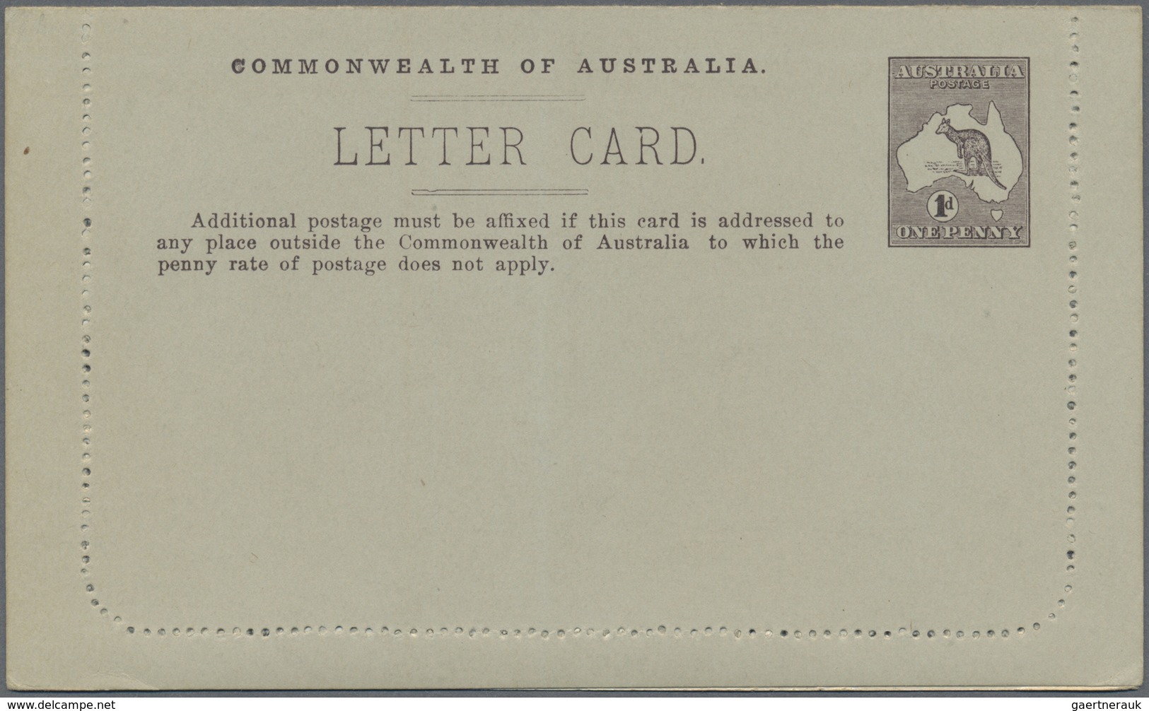 GA Australien - Ganzsachen: 1913, Six Lettercards Kangaroo 1d. With Different Pictures 'BALLARAT', 'PIN - Entiers Postaux