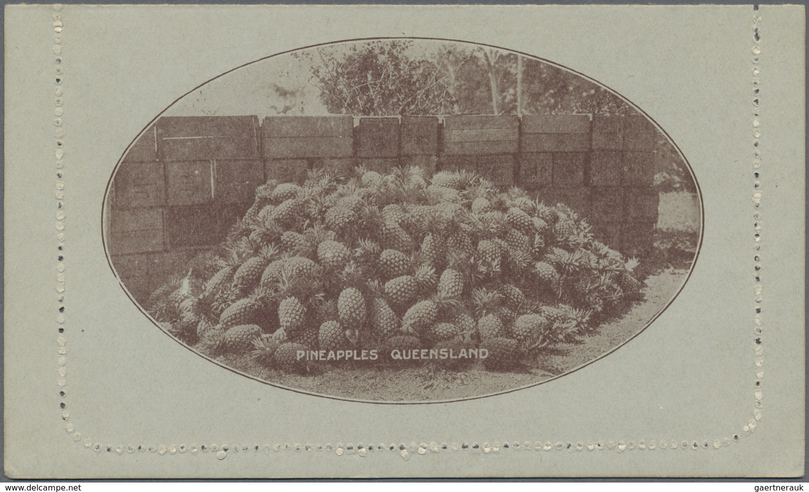 GA Australien - Ganzsachen: 1914, Six Lettercards KGV 1d. Die 2 On Grey Surfaced Stock With Different P - Entiers Postaux