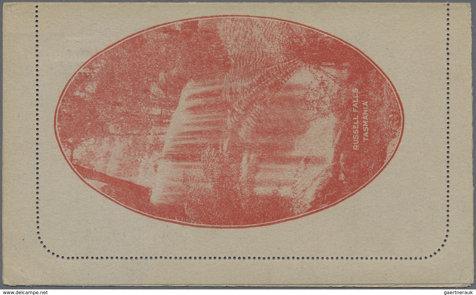 GA Australien - Ganzsachen: 1924, Lettercard KGV 2d. Red On Grey Stock Surch. 'THREE HALFPENCE' With Pi - Entiers Postaux