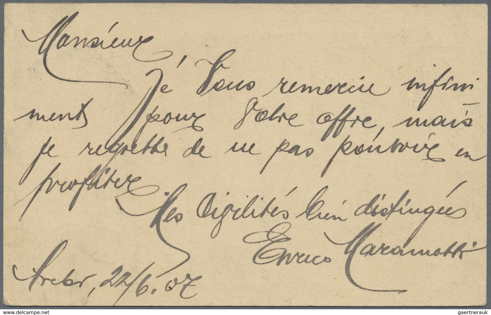 GA Belgisch-Kongo: 1907 LADO Enclave - White Nile Route: Belgian Congo Postal Stationery Card 15c Used - Autres & Non Classés