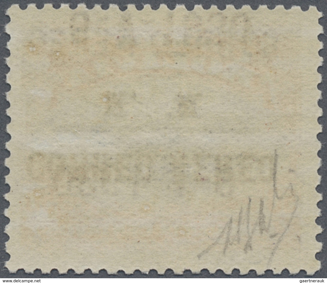 * Bolivien: 1930, Zeppelin 50 C. With Double Overprint (one Inverted) In Brown, Unused, Slight Oxidize - Bolivië
