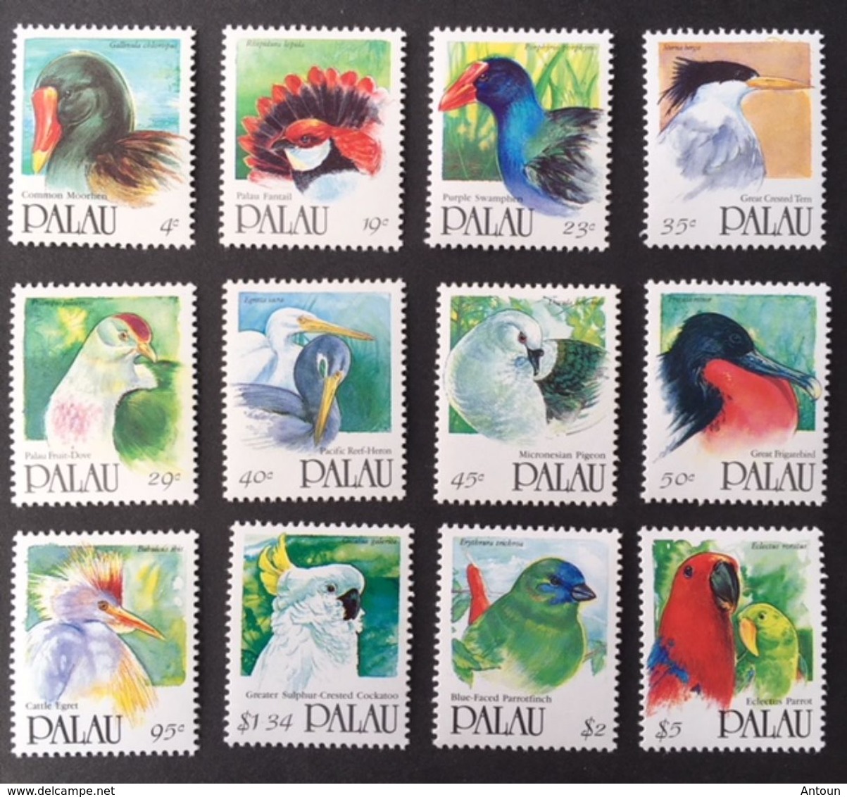 Palau 1991 Birds POSTAGE FEE TO BE ADDED ON ALL ITEMS - Palau