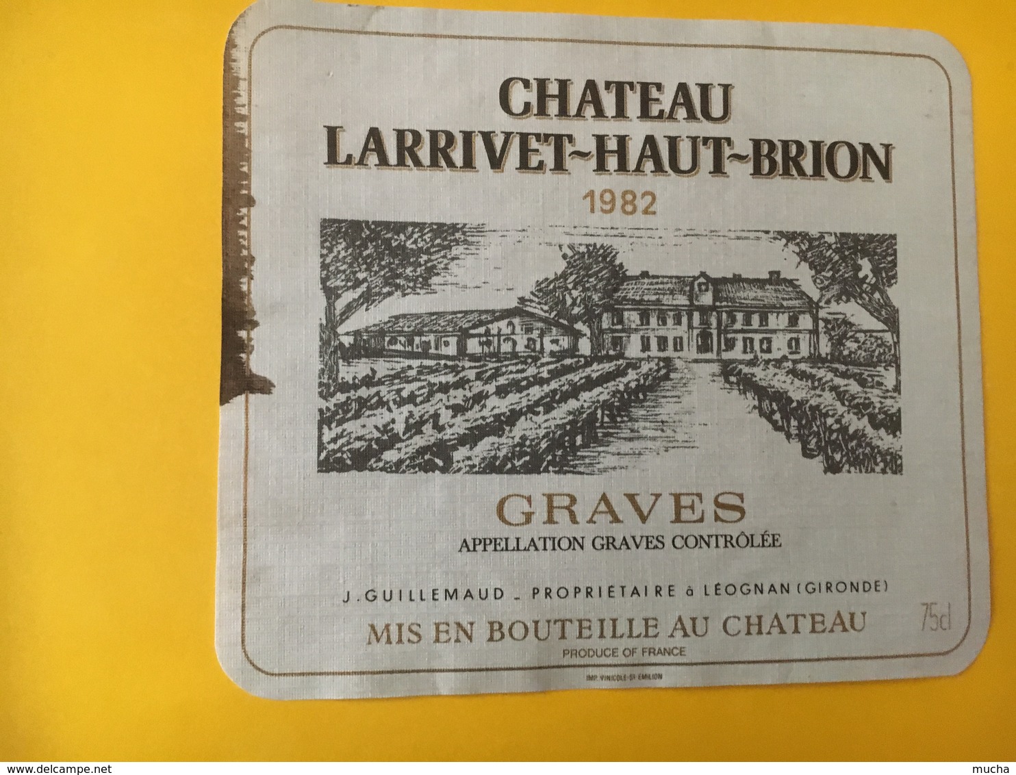 6828 - Château Larrivet-Haut-Brion 1982 Graves - Bordeaux