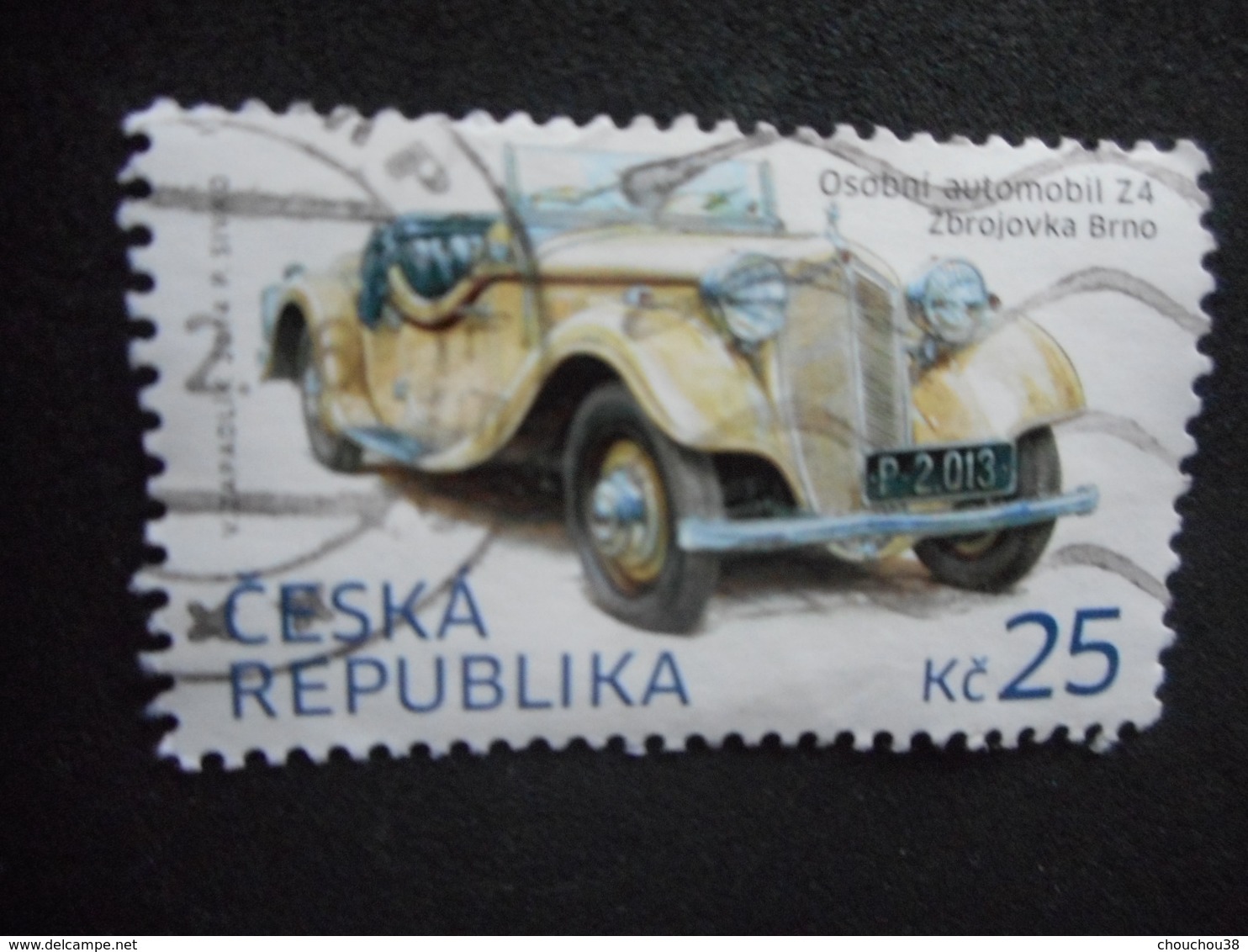 3 Timbres REPUBLIQUE TCHEQUE "osobni Automobil Z4 Zbrojovka Brno" - Variétés Et Curiosités