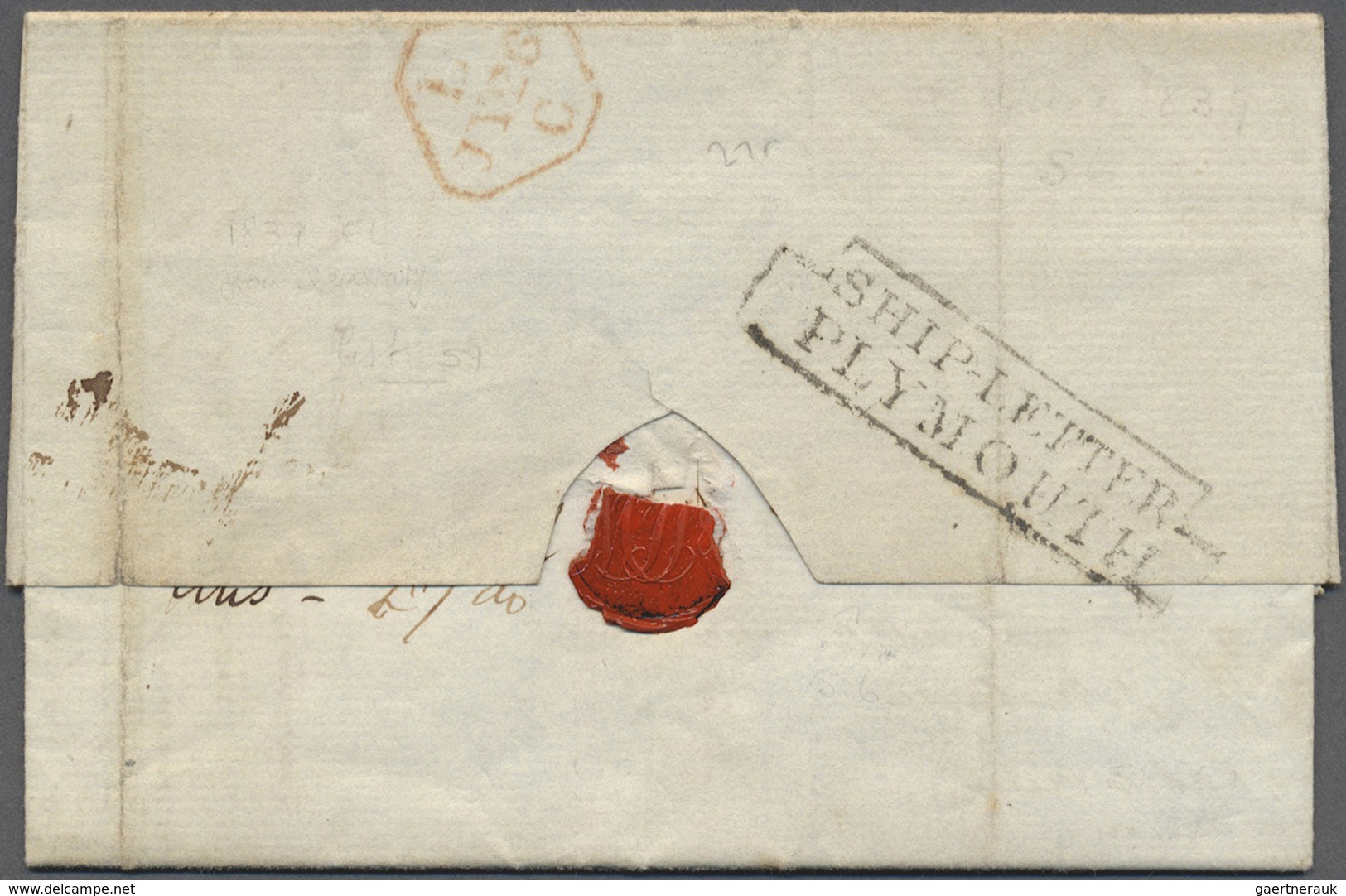 Br Britisch-Guyana: 1839. Stampless Envelope Written From Demerara Dated '3rd June 1839' Addressed To L - Guyane Britannique (...-1966)