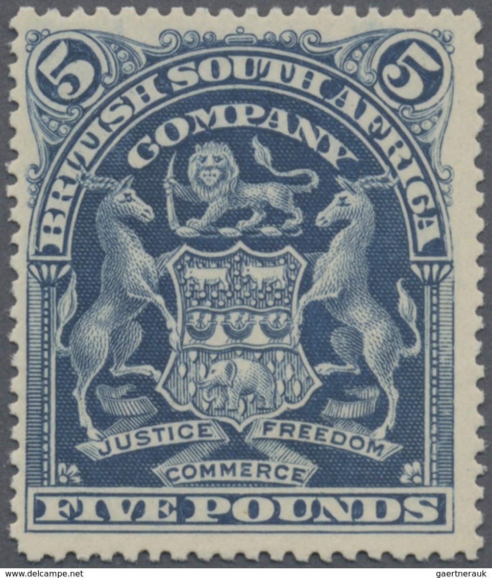 (*) Britische Südafrika-Gesellschaft: 1901: 5 £ Blue Unused Without Gum, Fine. - Zonder Classificatie