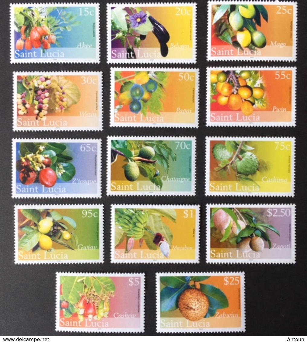 St. Lucia 2005 Fruits And Nuts POSTAGE FEE TO BE ADDED ON ALL ITEMS - Oceania (Other)