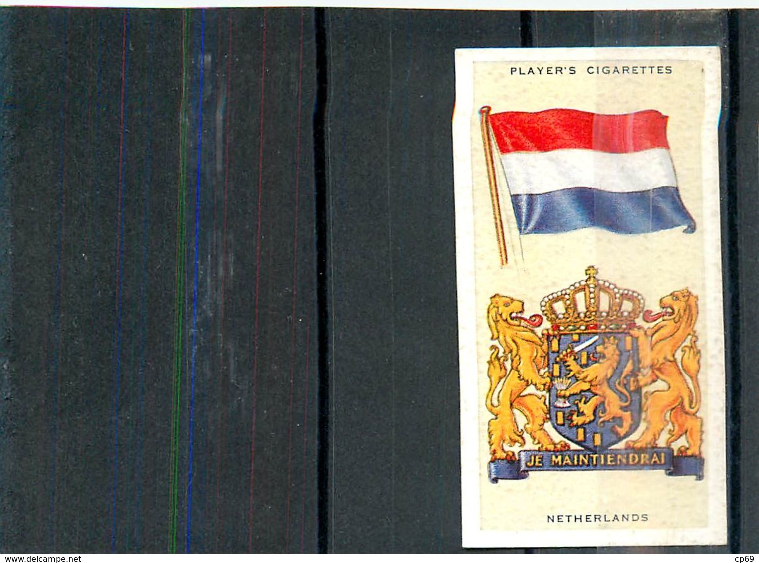 Image Player's Cigarettes A Series Of 50 N°30 National Flags And Arms Netherlands Drapeau Du Pays-Bas Texte Au Dos - Player's