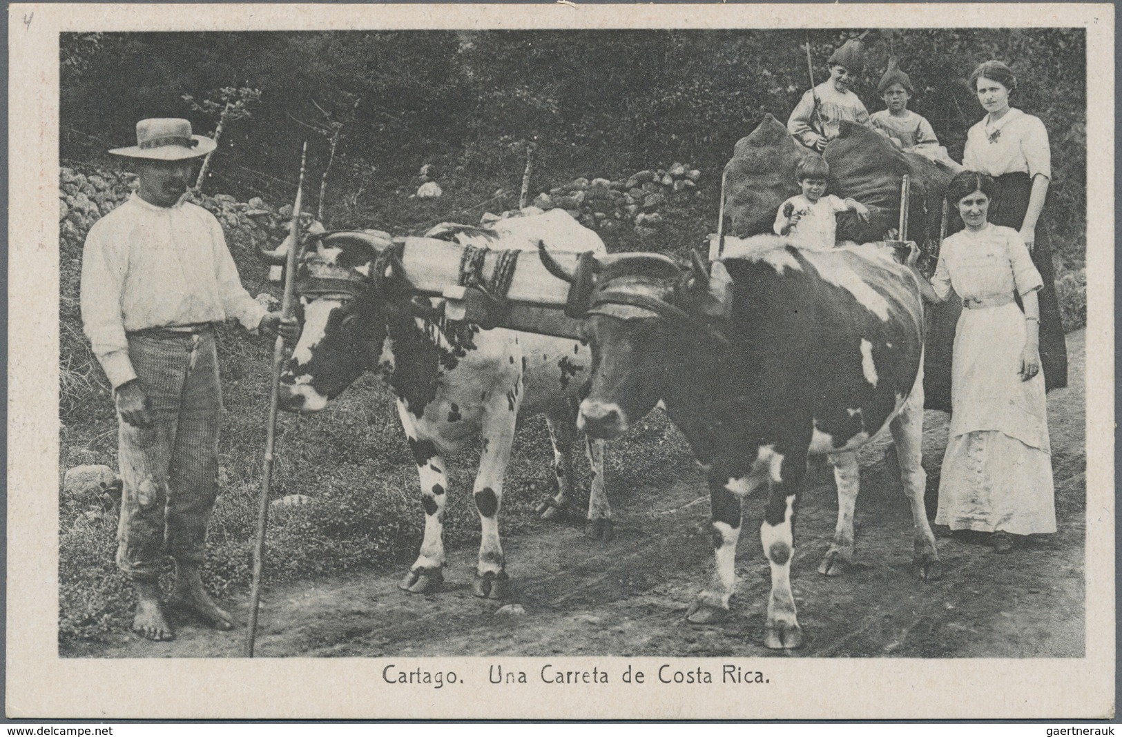 GA Costa Rica: 1923, Picture Stationery Card 4 C With Motive No.4 "Cartago. Una Carreta De Costa Rica" - Costa Rica