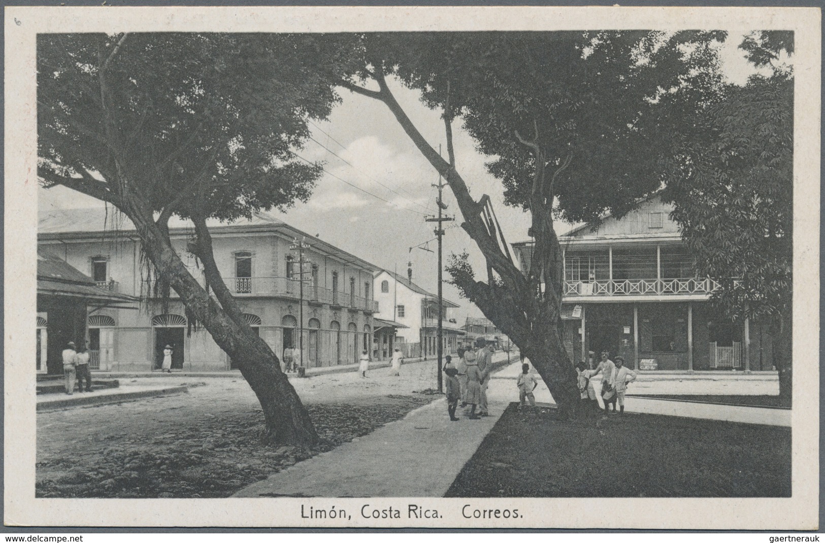 GA Costa Rica: 1923, Picture Stationery Card 4 C With Motive No.6 "Limon, Correos" And Advertising "Dri - Costa Rica