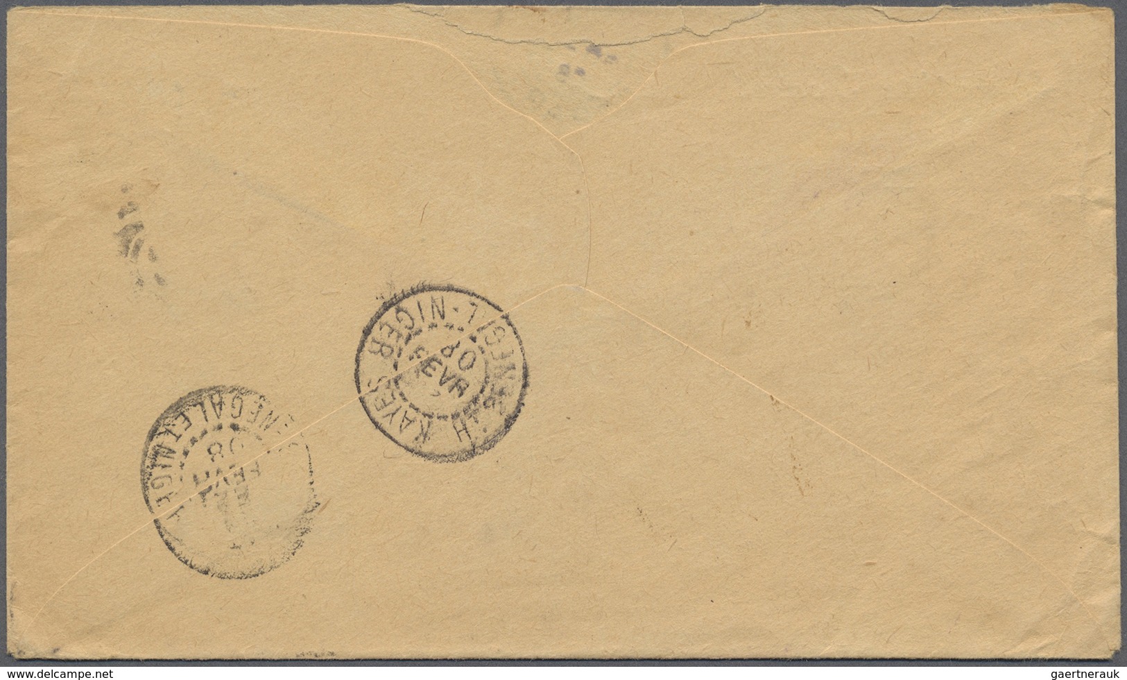 Br Cuba: 1908. Envelope (flap Partly Missing, Stains) Addressed To Kati, Soudan Français Bearing United - Altri & Non Classificati