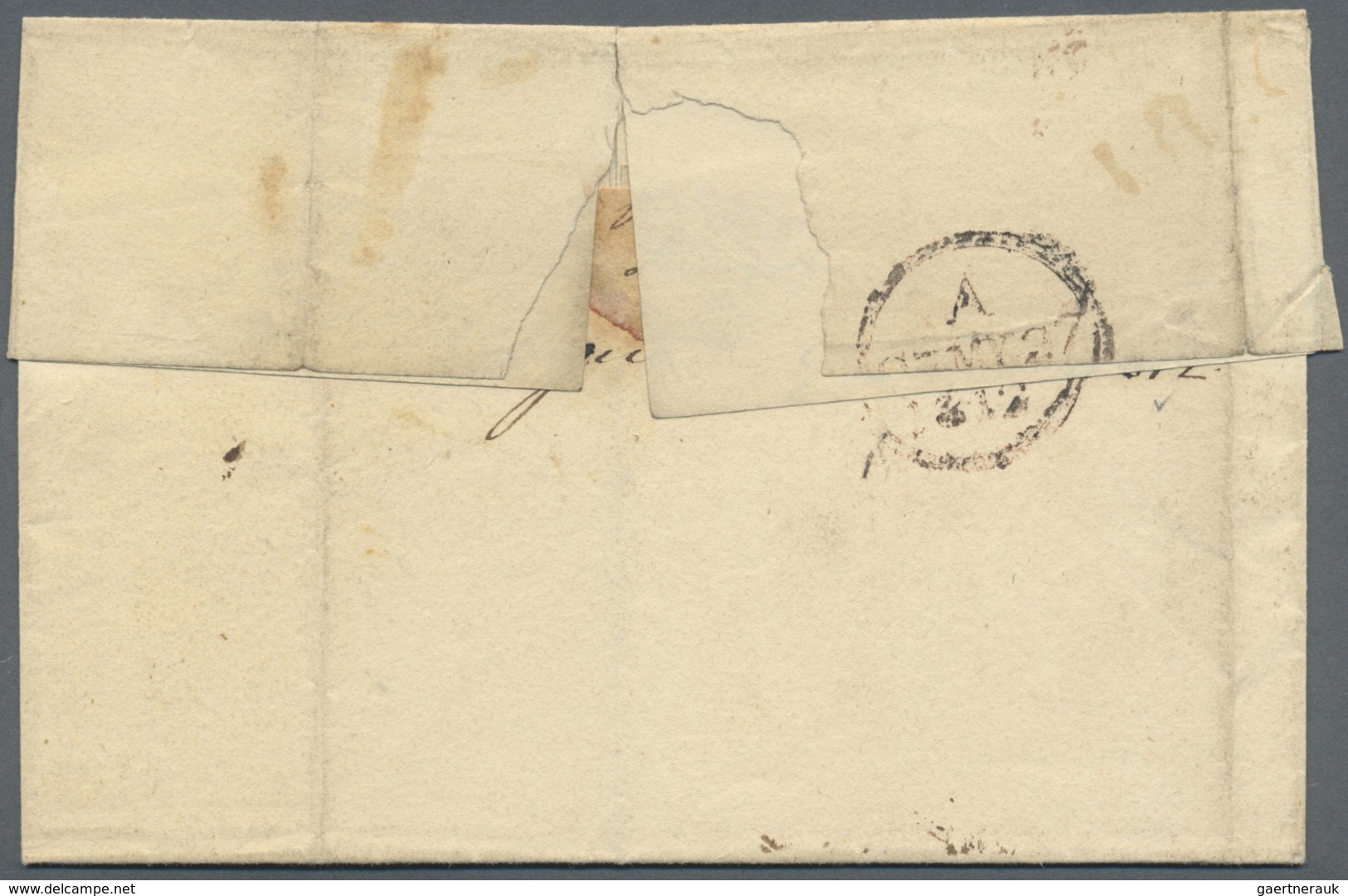 Br Dänisch-Westindien - Vorphilatelie: 1812, Stampless Wrapper Written From Antigua Dated 'April 22 181 - Deens West-Indië