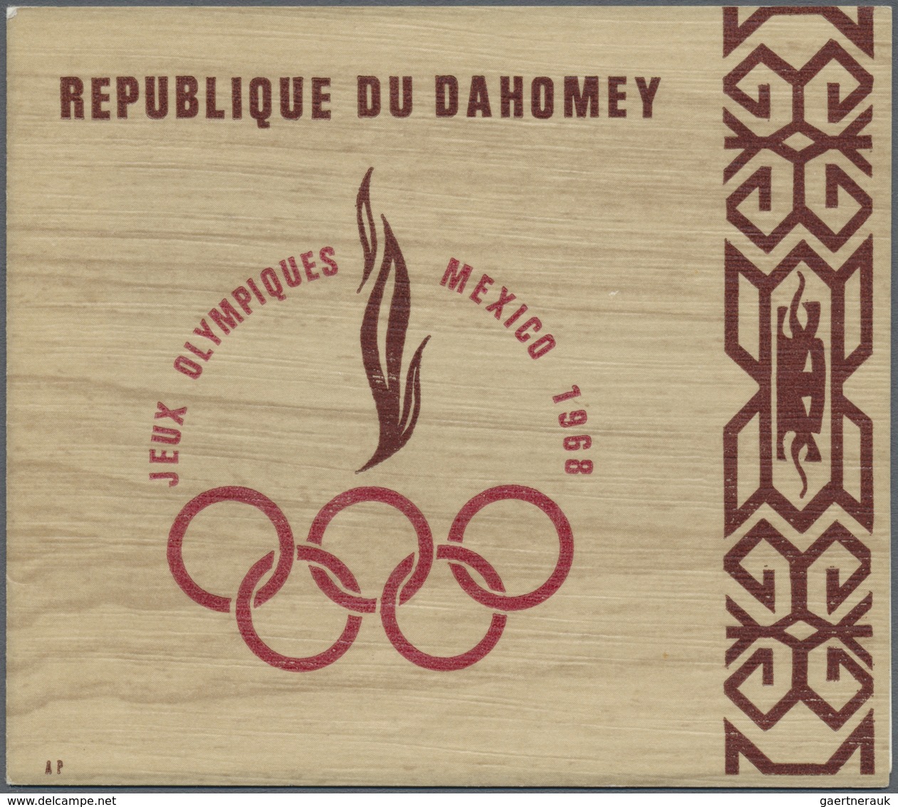 (*) Dahomey: 1967/70 (ca.), Lot Of Eleven Imperforated Single Die Proofs /Epreuve De Luxe Incl. Issues M - Autres & Non Classés