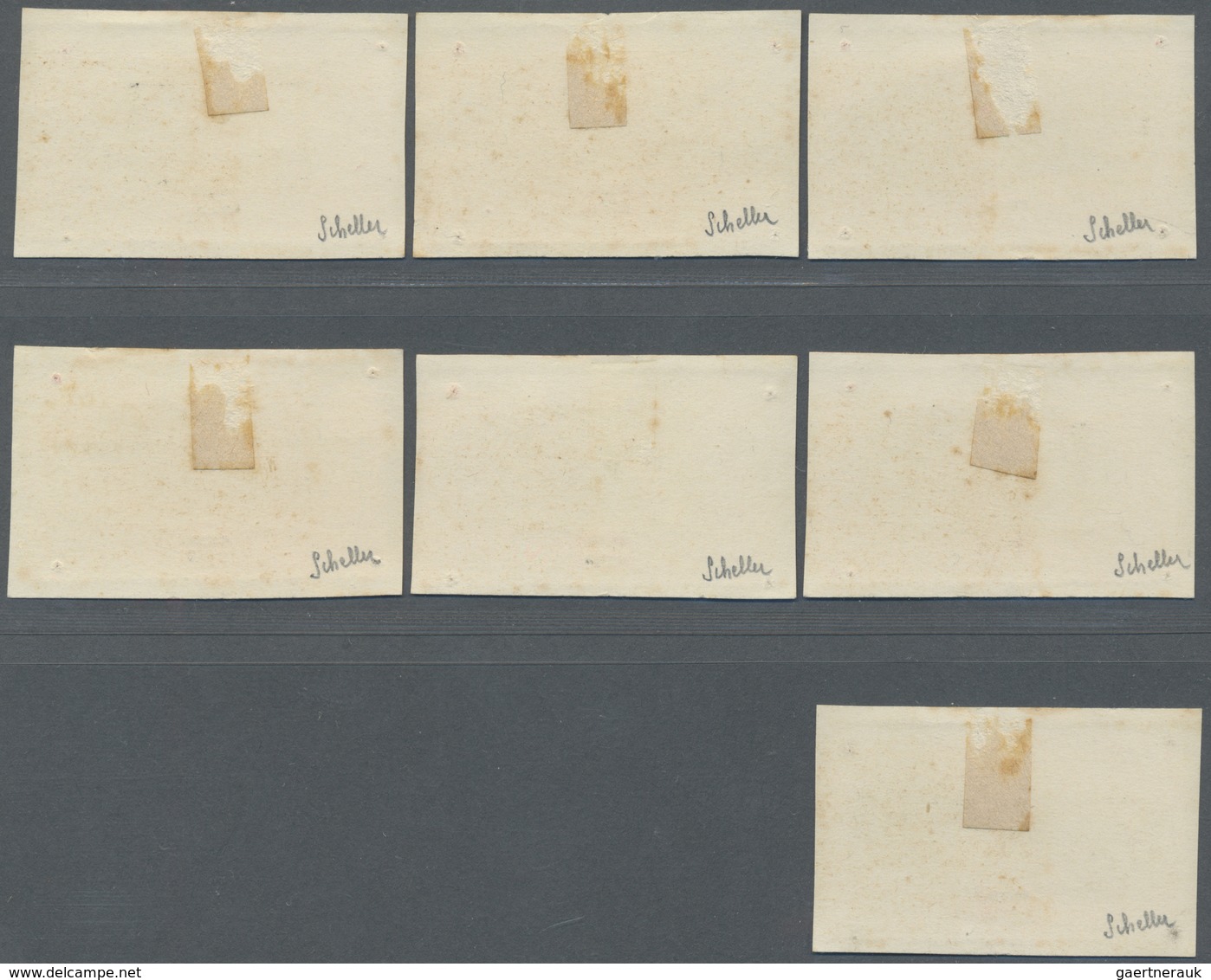 Brfst Dschibuti: 1924, VINGT-CINQ-CENTIMES On 5 F. Red/black With Overprint, Seven Different Overprint Typ - Djibouti (1977-...)