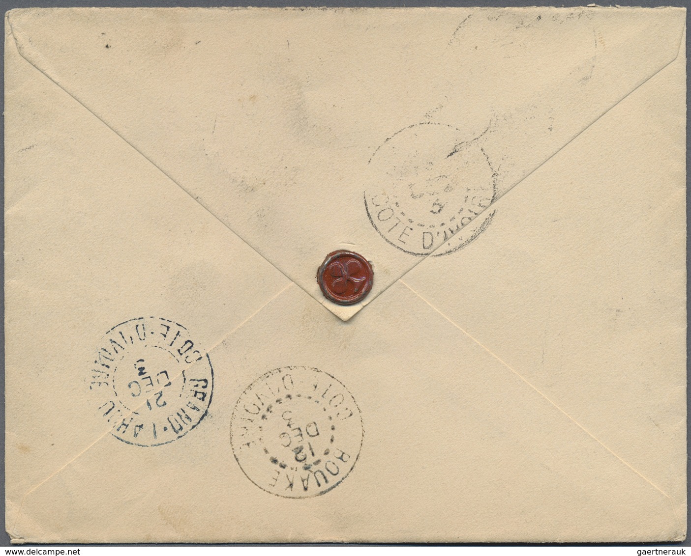 Br Elfenbeinküste: 1913. Stampless Envelope Endorsed 'Corps D'Occupation Du Baoule/Correspondance Milit - Covers & Documents