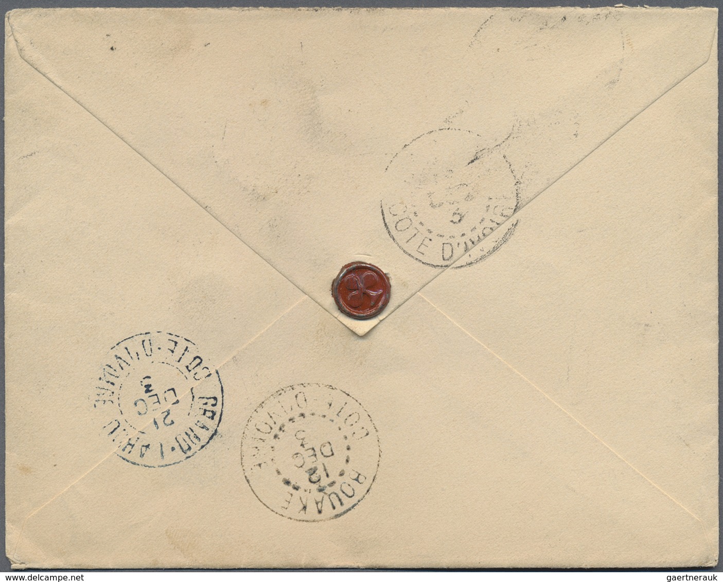 Br Elfenbeinküste: 1913. Stampless Envelope Endorsed 'Corps D'Occupation Du Baoule/Correspondance Milit - Brieven En Documenten