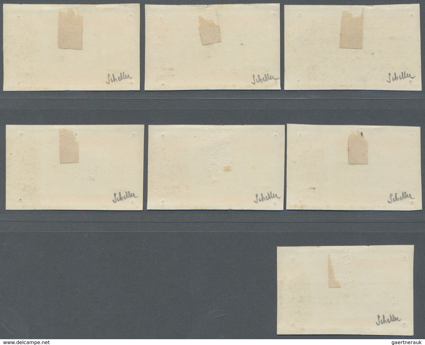 Brfst Elfenbeinküste: 1922, VINGT-CINQ-CENTIMES On 2 F. Brown/blue With Overprint, Seven Different Value O - Lettres & Documents