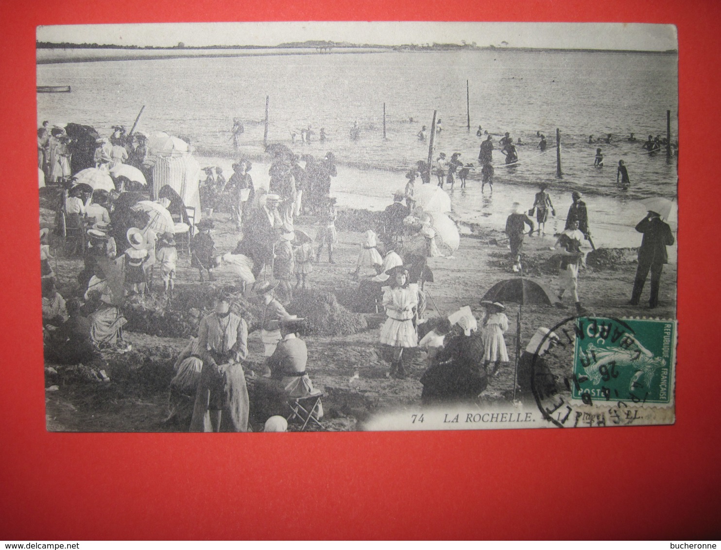 CPA   17 LA ROCHELLE La Plage 1910 T.B.E. Très Animée - La Rochelle