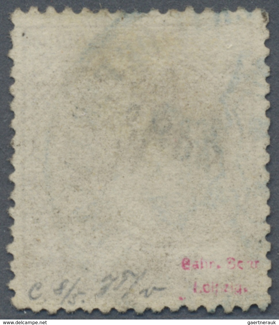 O Fernando Poo: 1868, 20c. Brown, Fresh Colour, Well Perforated, Neatly Oblit. By Blue Postmark, Signe - Fernando Po