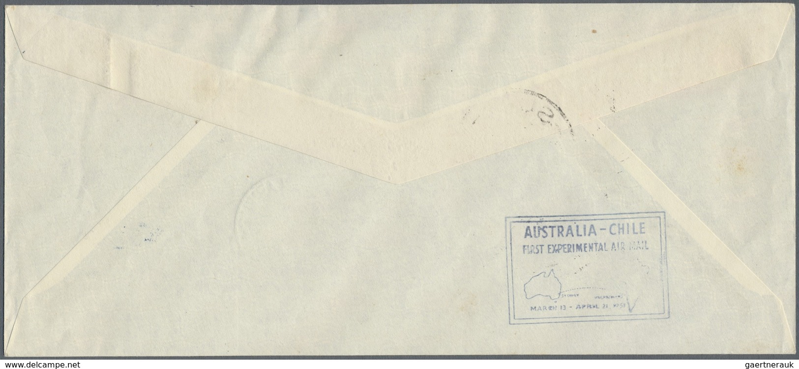 Br Fiji-Inseln: 1951. Envelope Carried On The 'Transpacific Survey Flight' Postmarked On Arrival At Val - Fiji (...-1970)