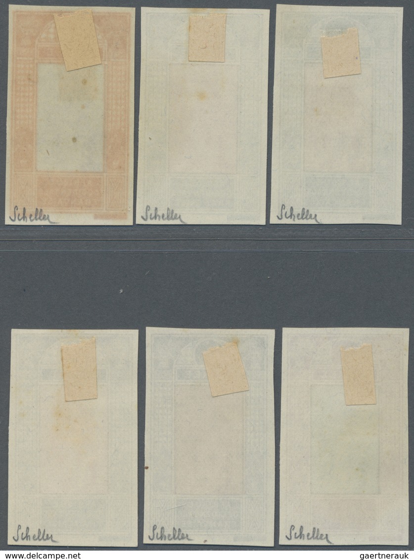 (*) Französisch-Guinea: 1913, Landscapes, Six Color Proofs, Without Declaration Of Value In The Cartridg - Andere & Zonder Classificatie