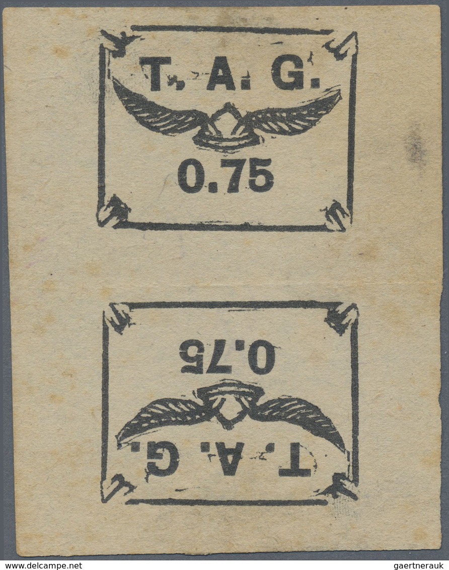 (*) Französisch-Guyana - Flugmarken (T.A.G.): 1921, Compagnie Des Transports Aeriens Guyanais (T.A.G), 7 - Brieven En Documenten