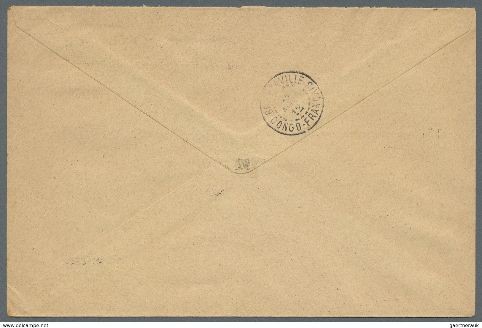 Br Französisch-Kongo: 1912. Stampless 'Avis D'Emission De Mandat-Poste Local' Envelope Headed 'Afrique - Lettres & Documents