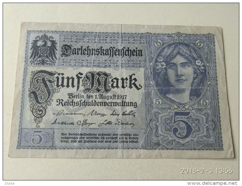 GERMANIA 5 Mark 1917 - 5 Mark