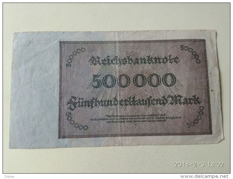 GERMANIA 500000 Marchi 1923 - 500000 Mark