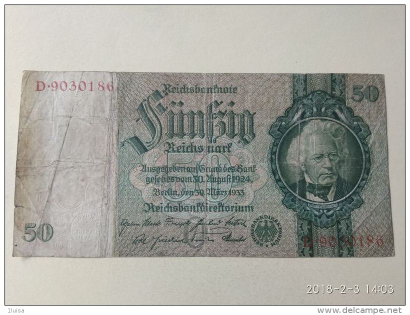 50 Marki 1933 - 50 Mark