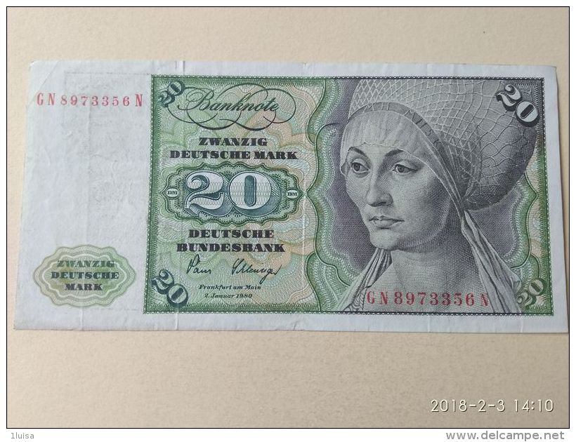 20 Marki 1980 - 20 Deutsche Mark