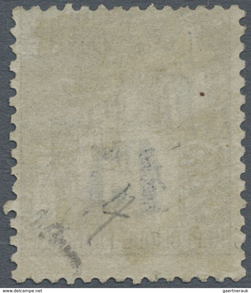 (*) Gabun: 1889, 15 (C) On 1 Fr. Olive On Light Yellow Unused With New Gum, Signed Brun. (Yvert 7; € 2.8 - Autres & Non Classés