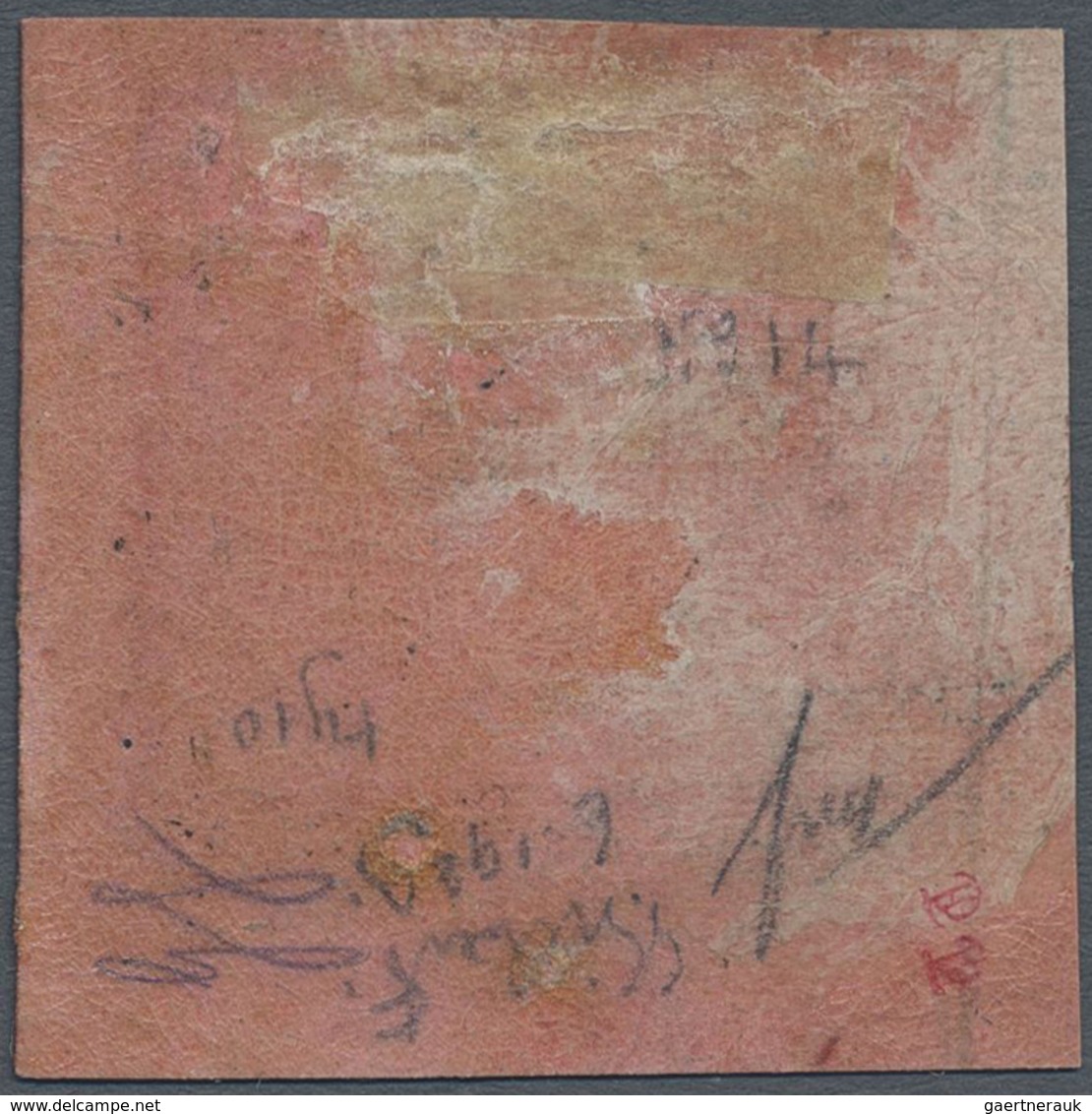 O Gabun: 1889, 15c. Black On Pink 'Gabon Congo' With Overprint 'GAB In 6 Points', Used With Full Margi - Autres & Non Classés