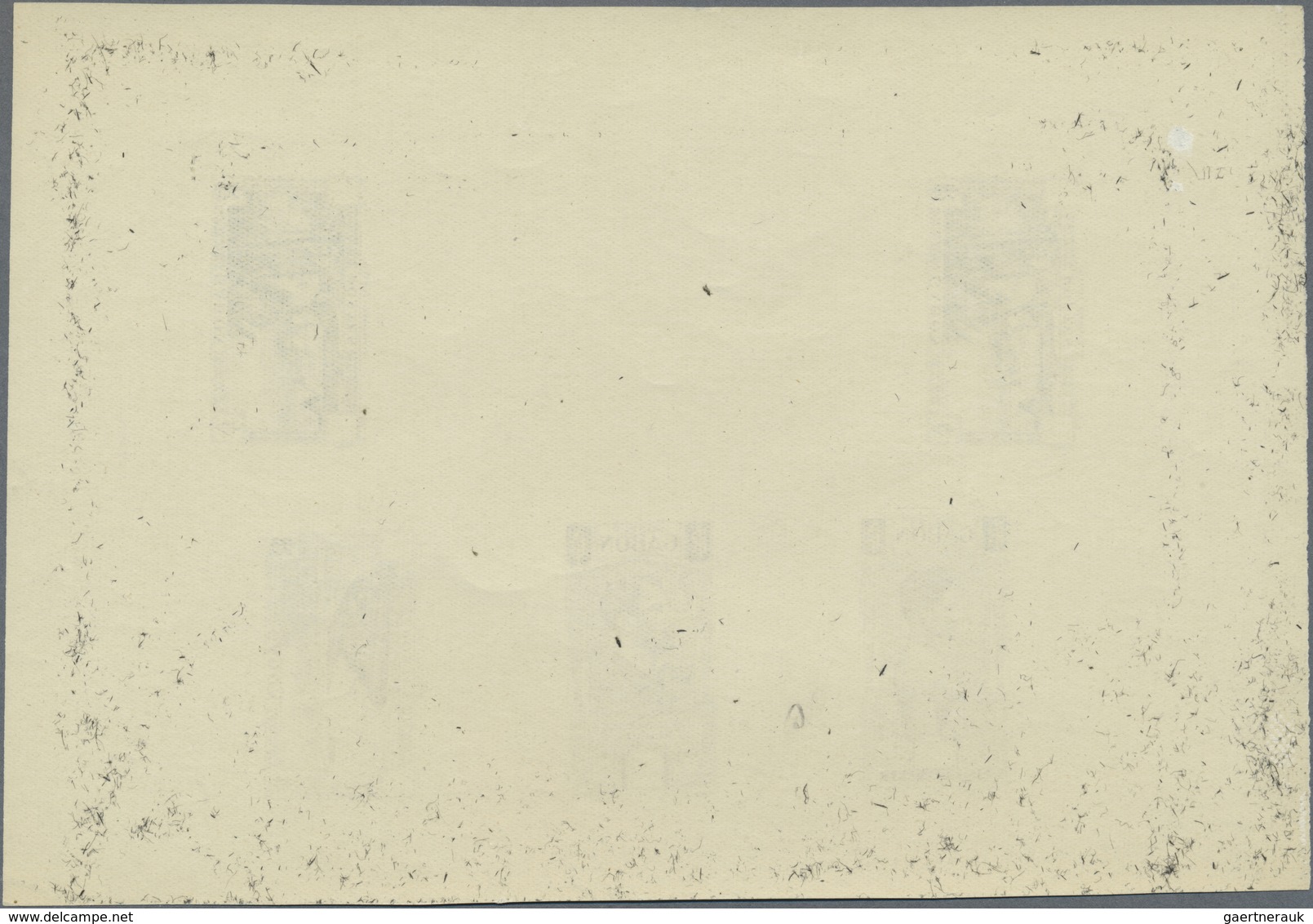 (*) Gabun: 1932/1933, Gabon. Collective Proof Sheet With 5 Values In Blue-green On Gummed Papier Contain - Autres & Non Classés